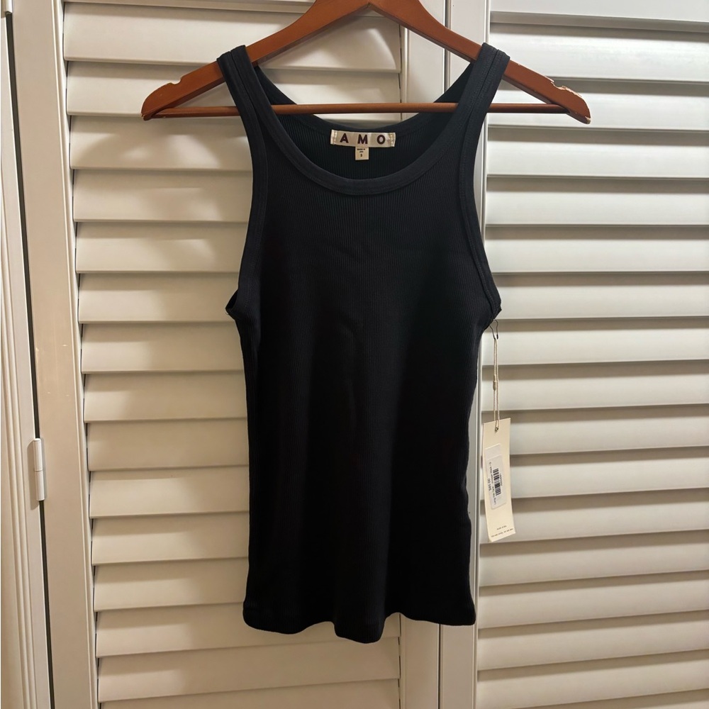 Amo black tank, size S, brand new, never worn, tags still on